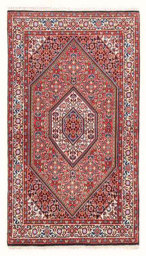 Persisk tæppe - Bijar - Royal - 145 x 84 cm - rød