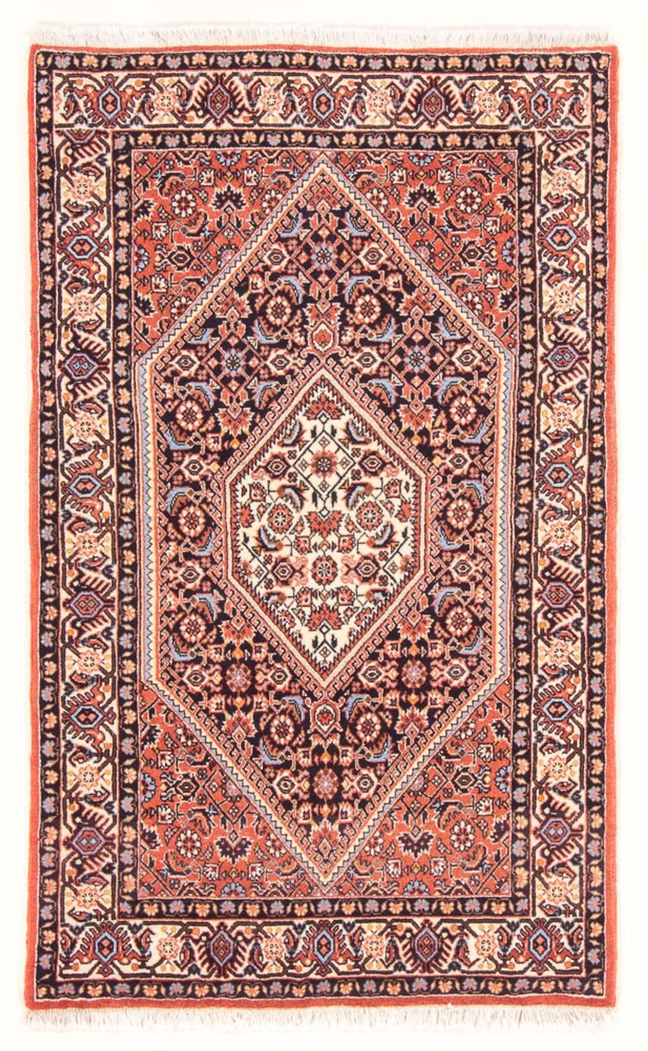 Persisk tæppe - Bijar - Royal - 136 x 83 cm - mørkeblå