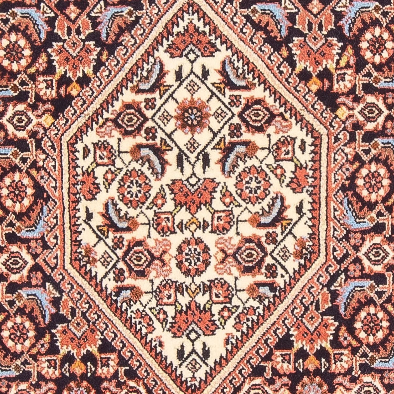 Persisk tæppe - Bijar - Royal - 136 x 83 cm - mørkeblå