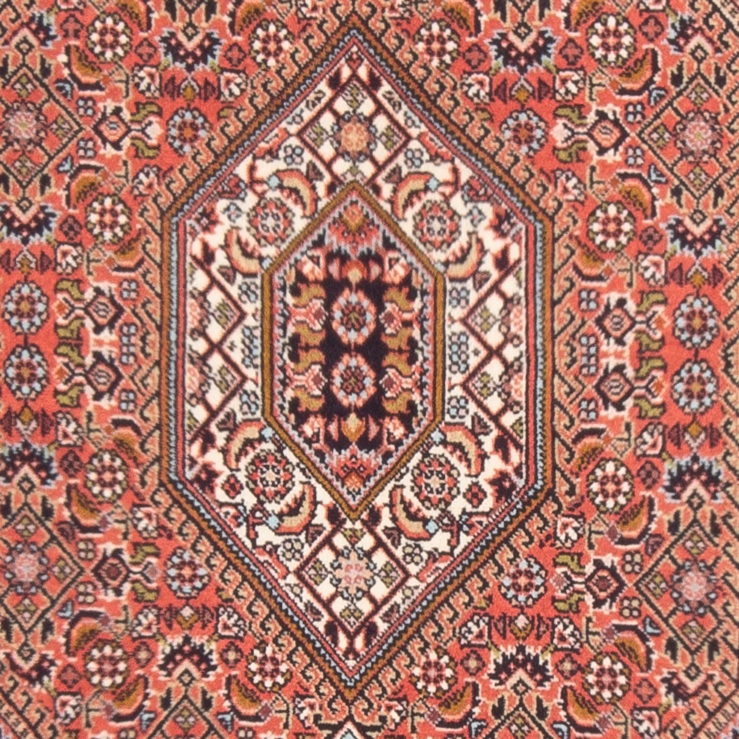 Persisk tæppe - Bijar - Royal - 132 x 84 cm - rød