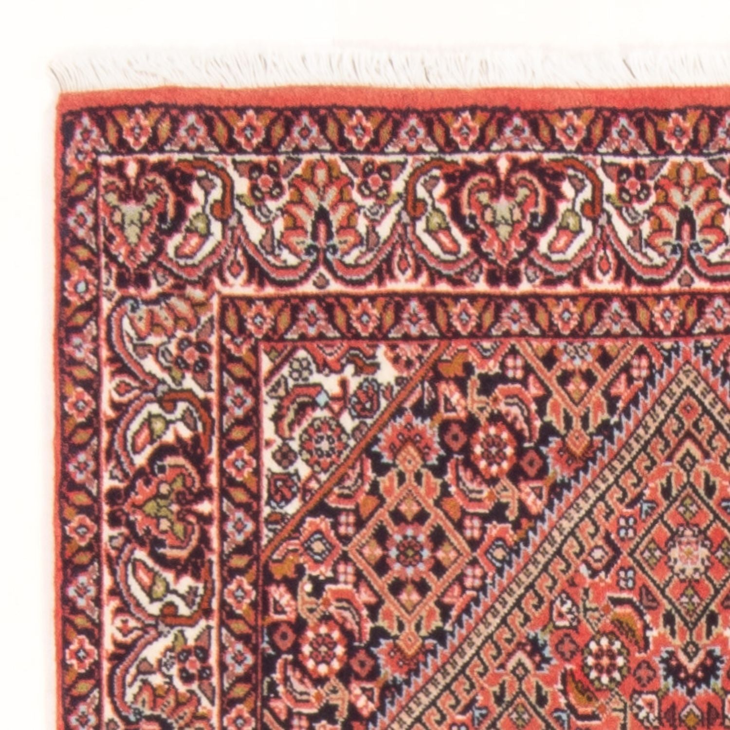 Persisk tæppe - Bijar - Royal - 132 x 84 cm - rød