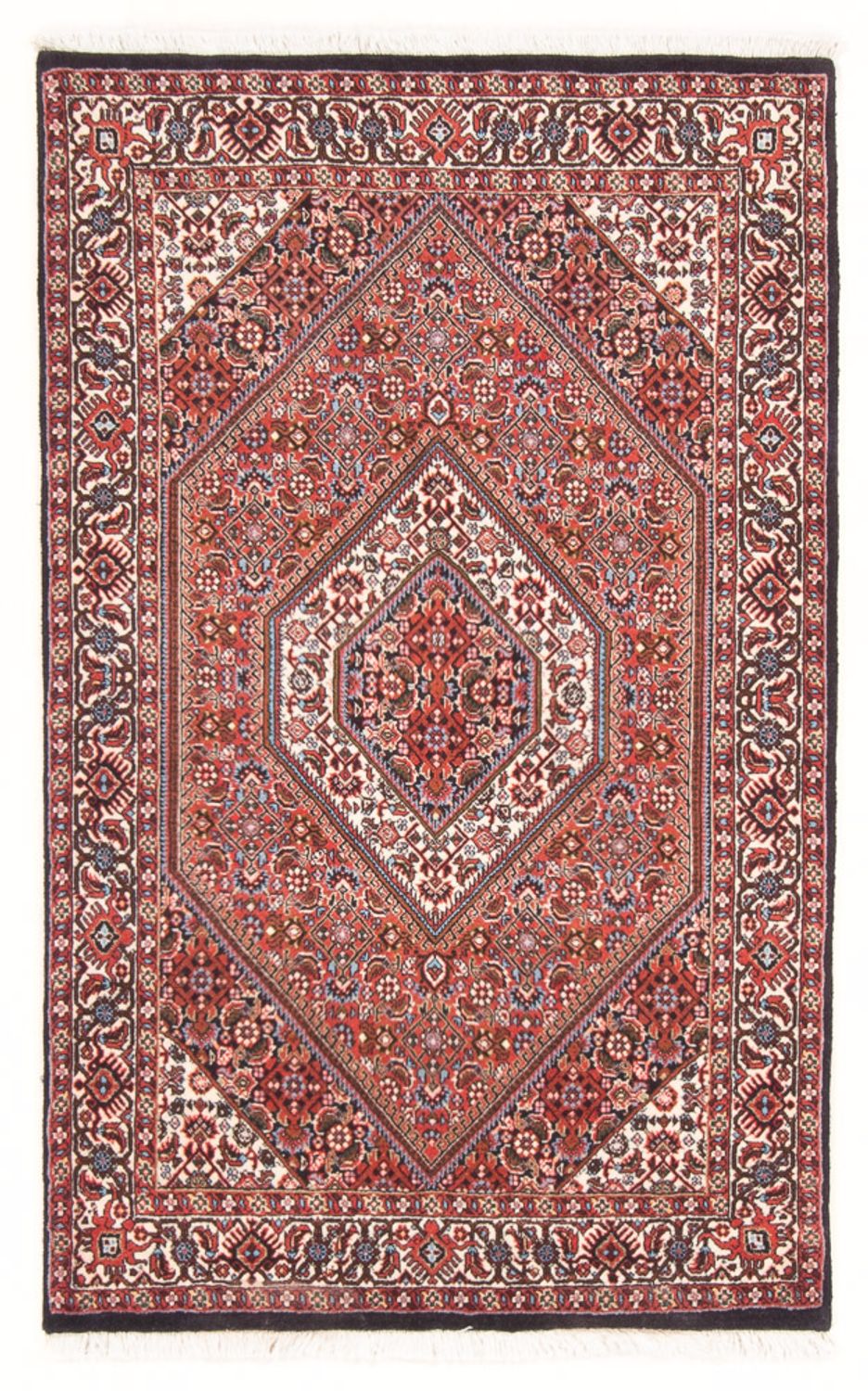 Persisk tæppe - Bijar - Royal - 134 x 88 cm - rød