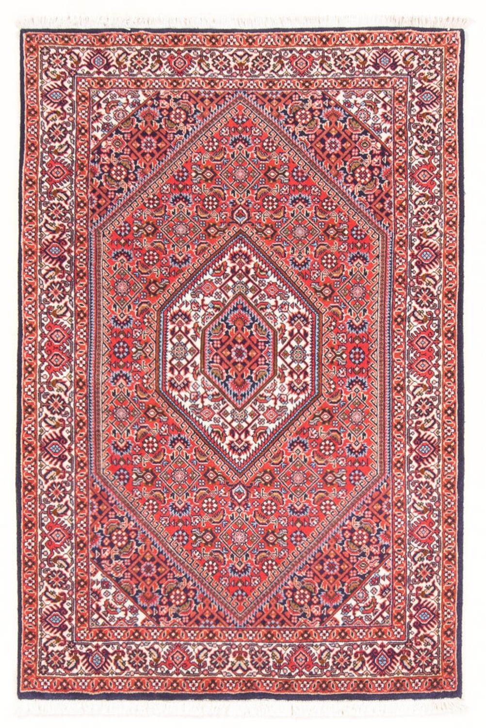 Persisk tæppe - Bijar - Royal - 130 x 86 cm - rød