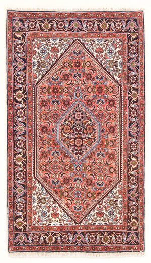 Persisk tæppe - Bijar - Royal - 143 x 85 cm - rød