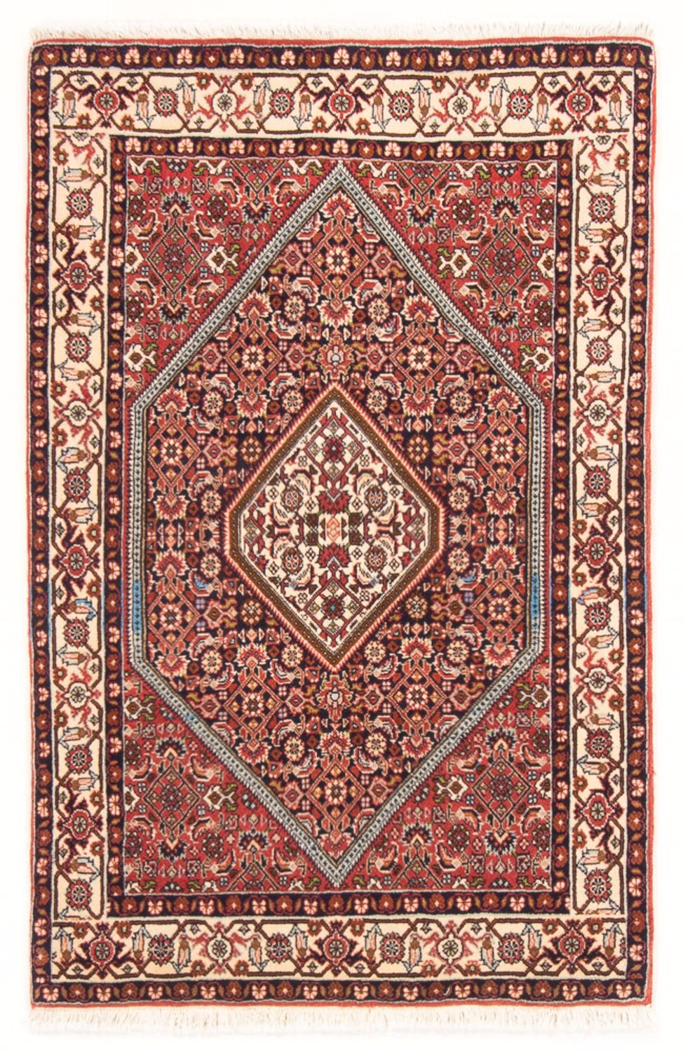 Persisk tæppe - Bijar - Royal - 127 x 82 cm - rød