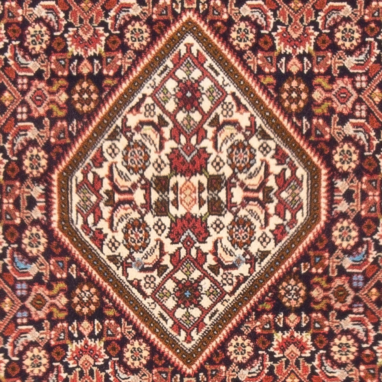 Persisk tæppe - Bijar - Royal - 127 x 82 cm - rød