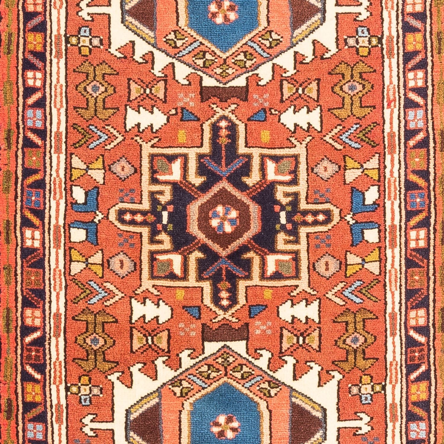 Løber Persisk tæppe - Nomadisk - 300 x 74 cm - rød