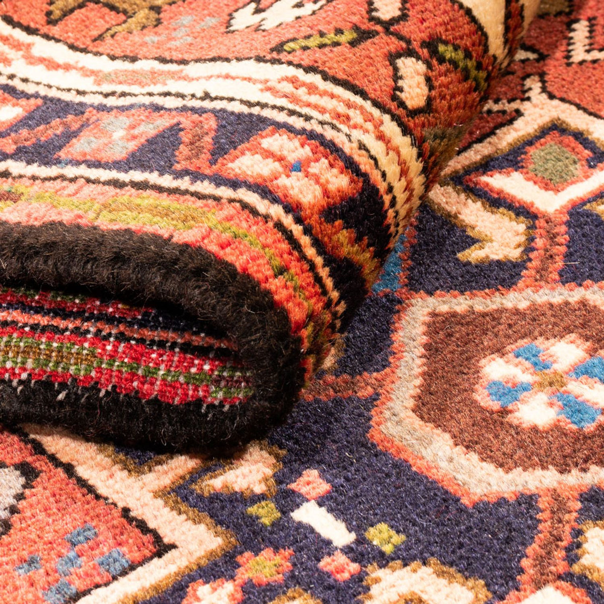 Løber Persisk tæppe - Nomadisk - 300 x 74 cm - rød