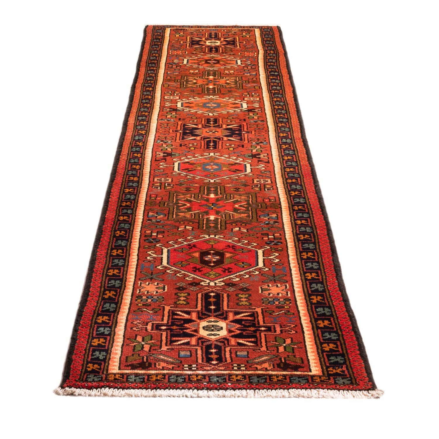 Løber Persisk tæppe - Nomadisk - 299 x 72 cm - rød