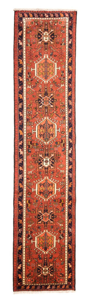 Løber Persisk tæppe - Nomadisk - 308 x 72 cm - rød