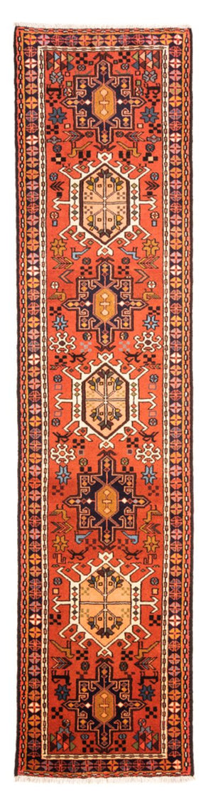 Løber Persisk tæppe - Nomadisk - 296 x 70 cm - rød