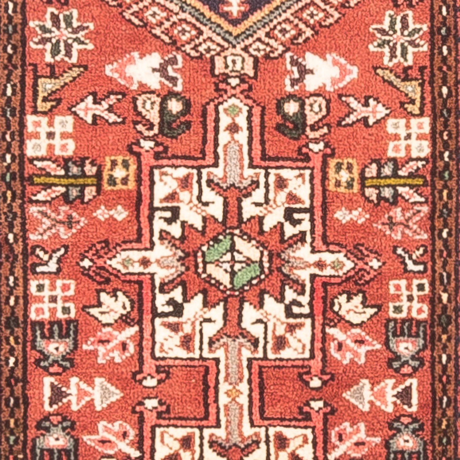 Løber Persisk tæppe - Nomadisk - 393 x 62 cm - rød