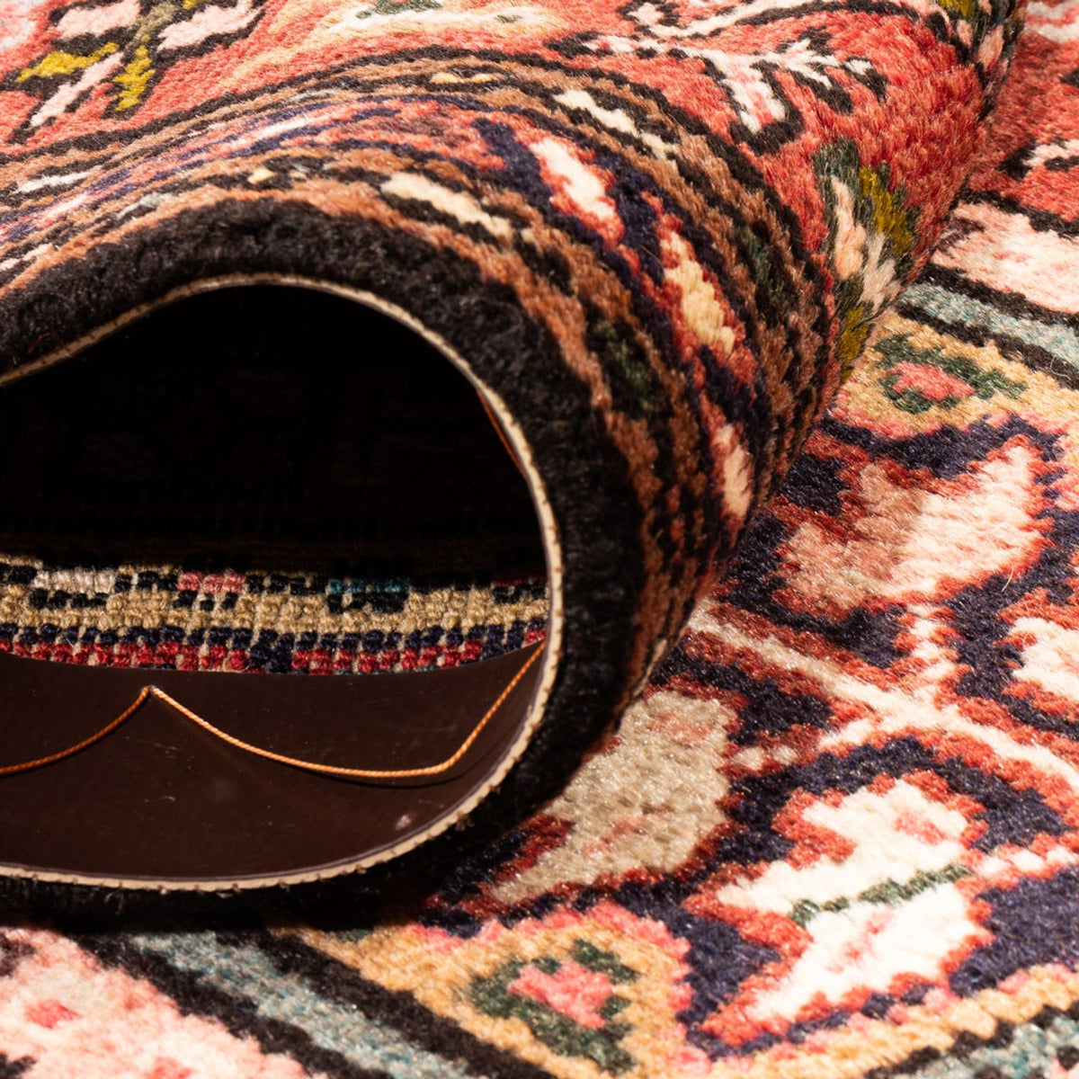 Løber Persisk tæppe - Nomadisk - 393 x 62 cm - rød