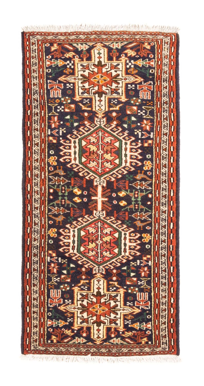 Persisk tæppe - Nomadisk - 146 x 70 cm - mørkeblå