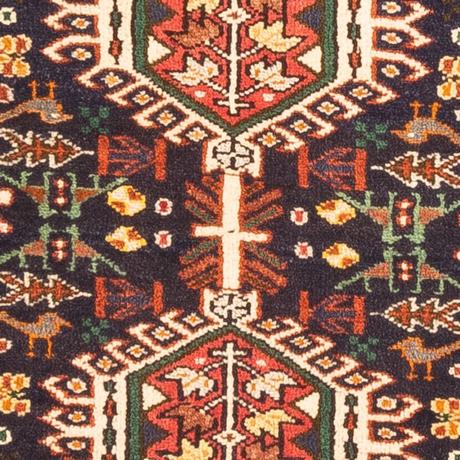 Persisk tæppe - Nomadisk - 146 x 70 cm - mørkeblå