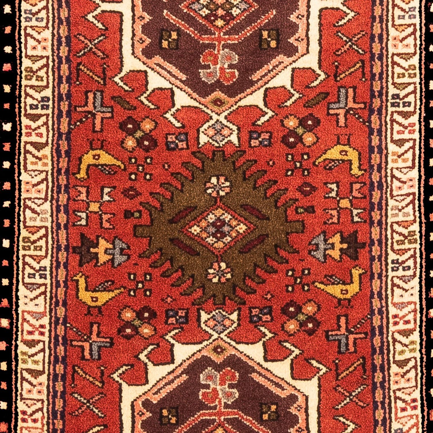Løber Persisk tæppe - Nomadisk - 198 x 65 cm - rød
