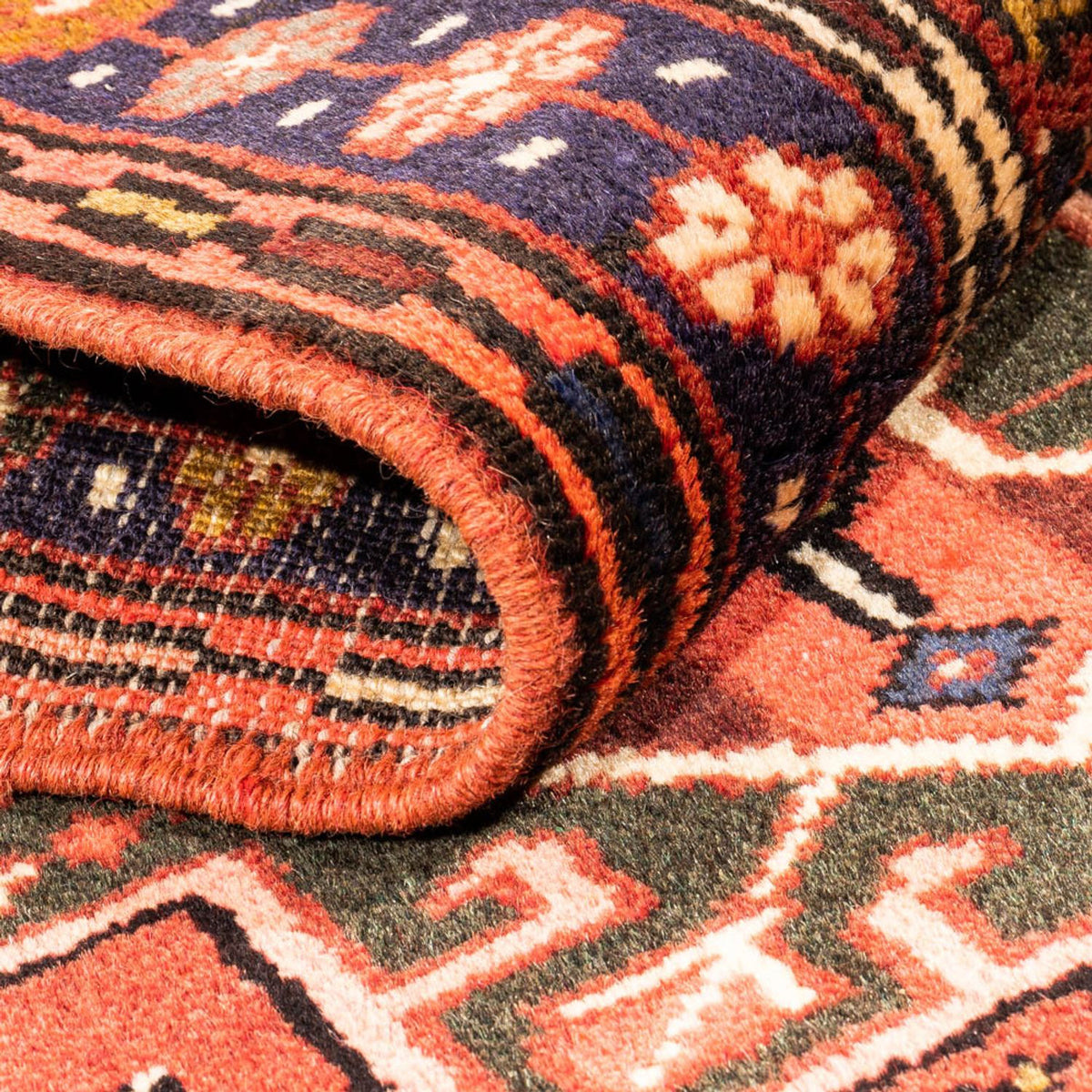 Løber Persisk tæppe - Nomadisk - 215 x 64 cm - rød