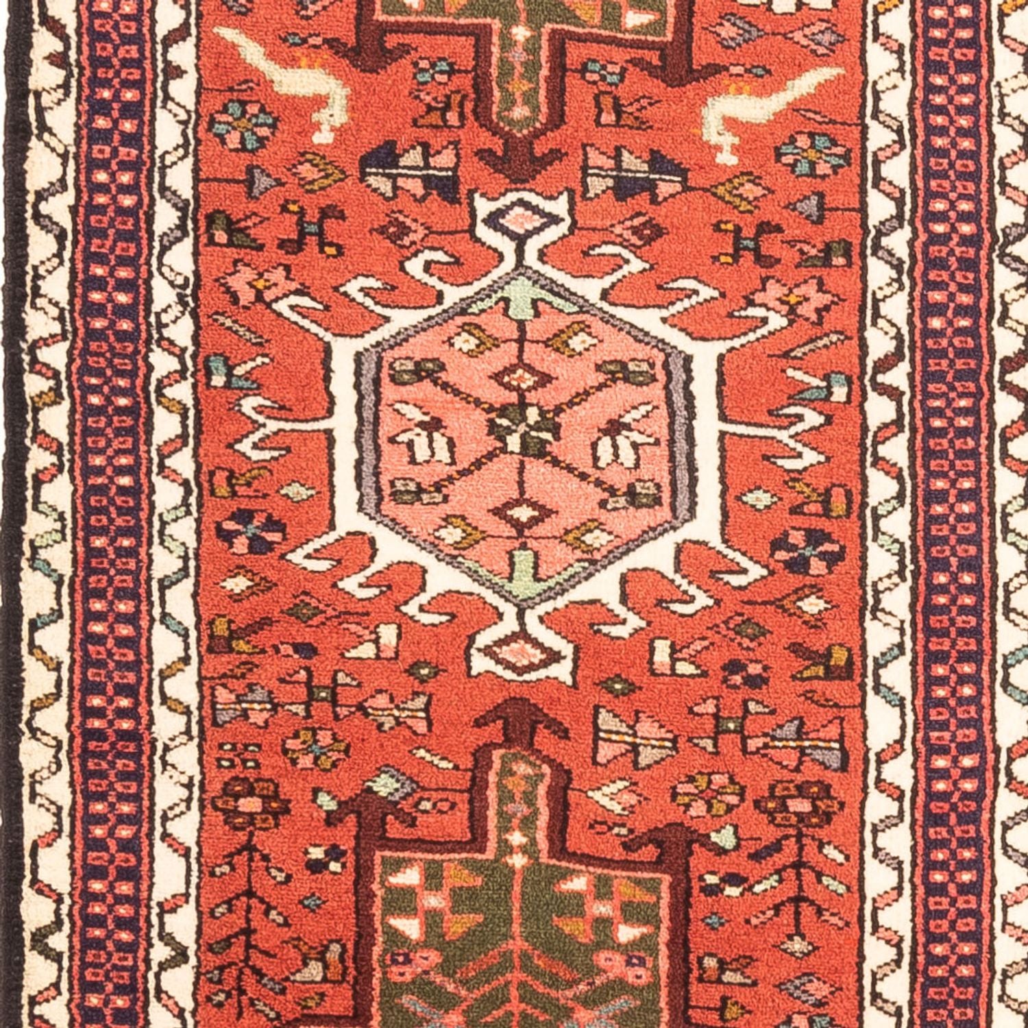 Løber Persisk tæppe - Nomadisk - 303 x 70 cm - rød