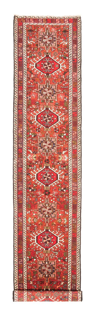 Løber Persisk tæppe - Nomadisk - 388 x 80 cm - rød