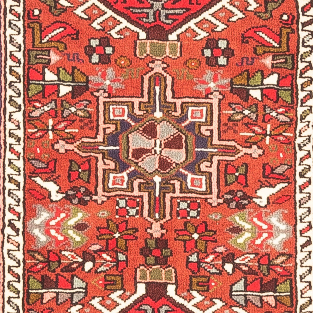 Løber Persisk tæppe - Nomadisk - 388 x 80 cm - rød