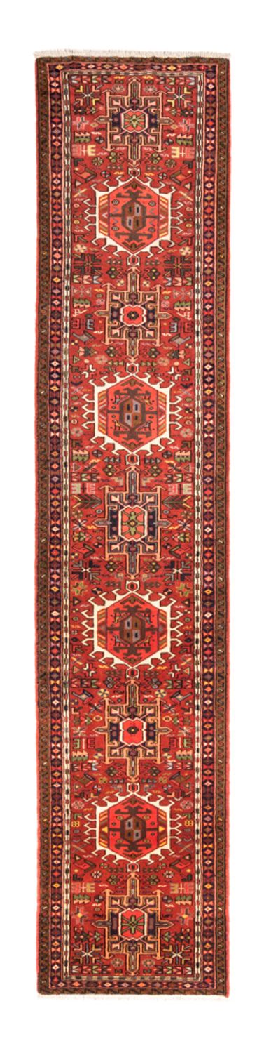 Løber Persisk tæppe - Nomadisk - 380 x 74 cm - rød