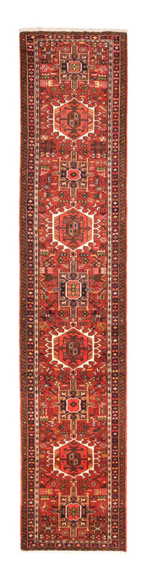 Løber Persisk tæppe - Nomadisk - 380 x 74 cm - rød