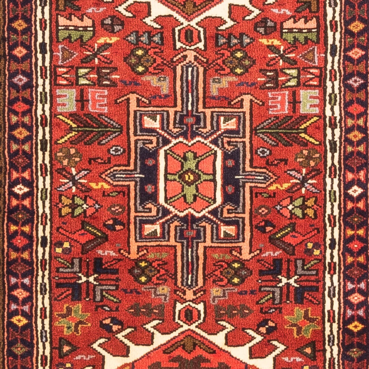 Løber Persisk tæppe - Nomadisk - 380 x 74 cm - rød