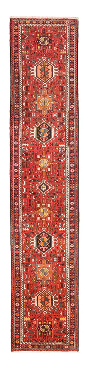 Løber Persisk tæppe - Nomadisk - 374 x 76 cm - rød