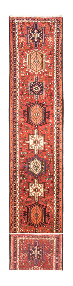 Løber Persisk tæppe - Nomadisk - 406 x 73 cm - rød