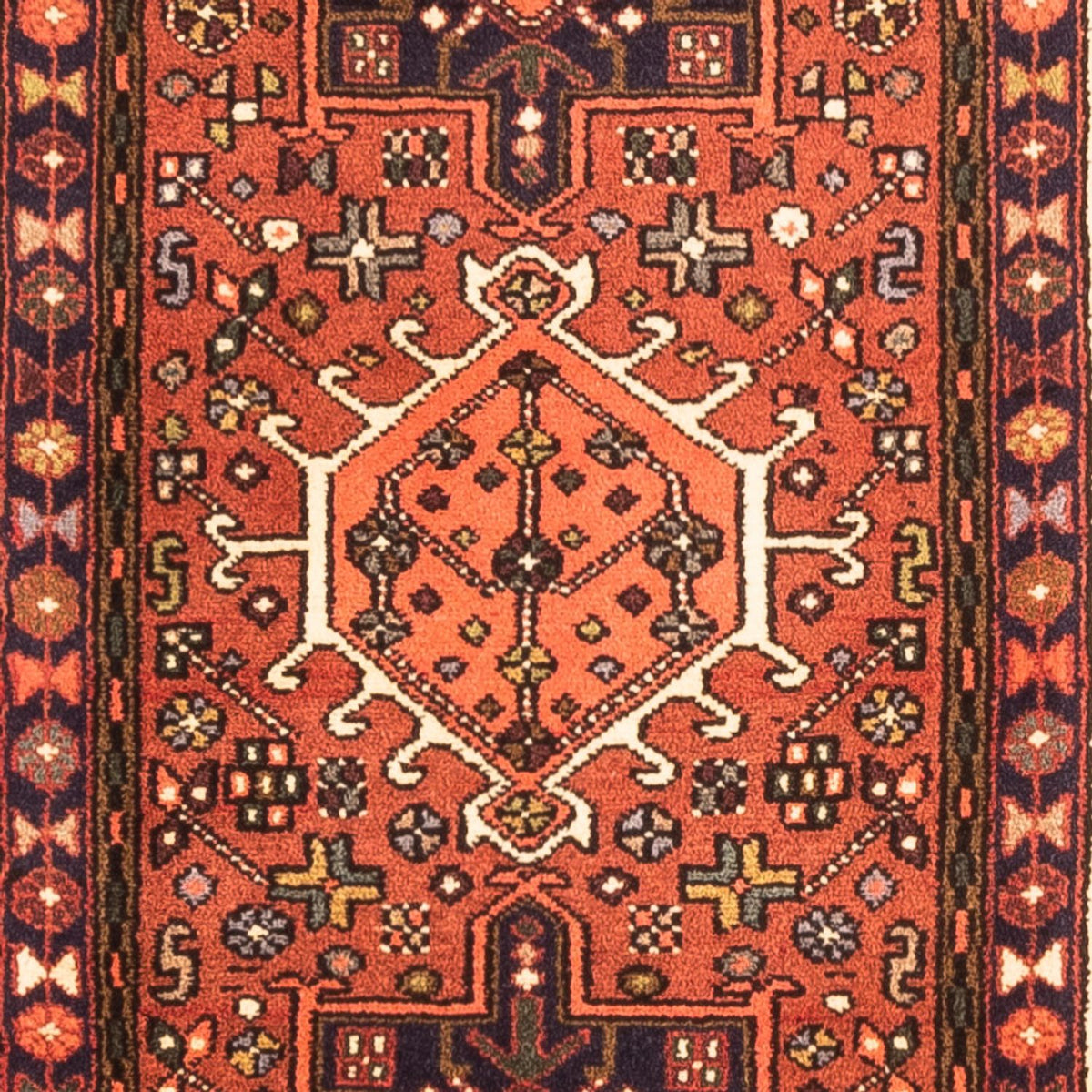 Løber Persisk tæppe - Nomadisk - 282 x 68 cm - mørkeblå