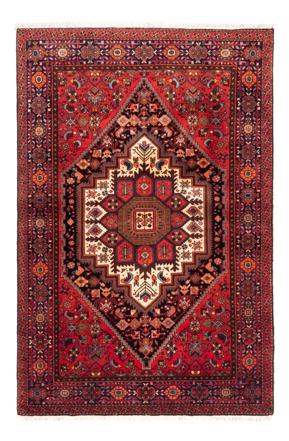 Persisk tæppe - Nomadisk - 157 x 106 cm - mørkeblå