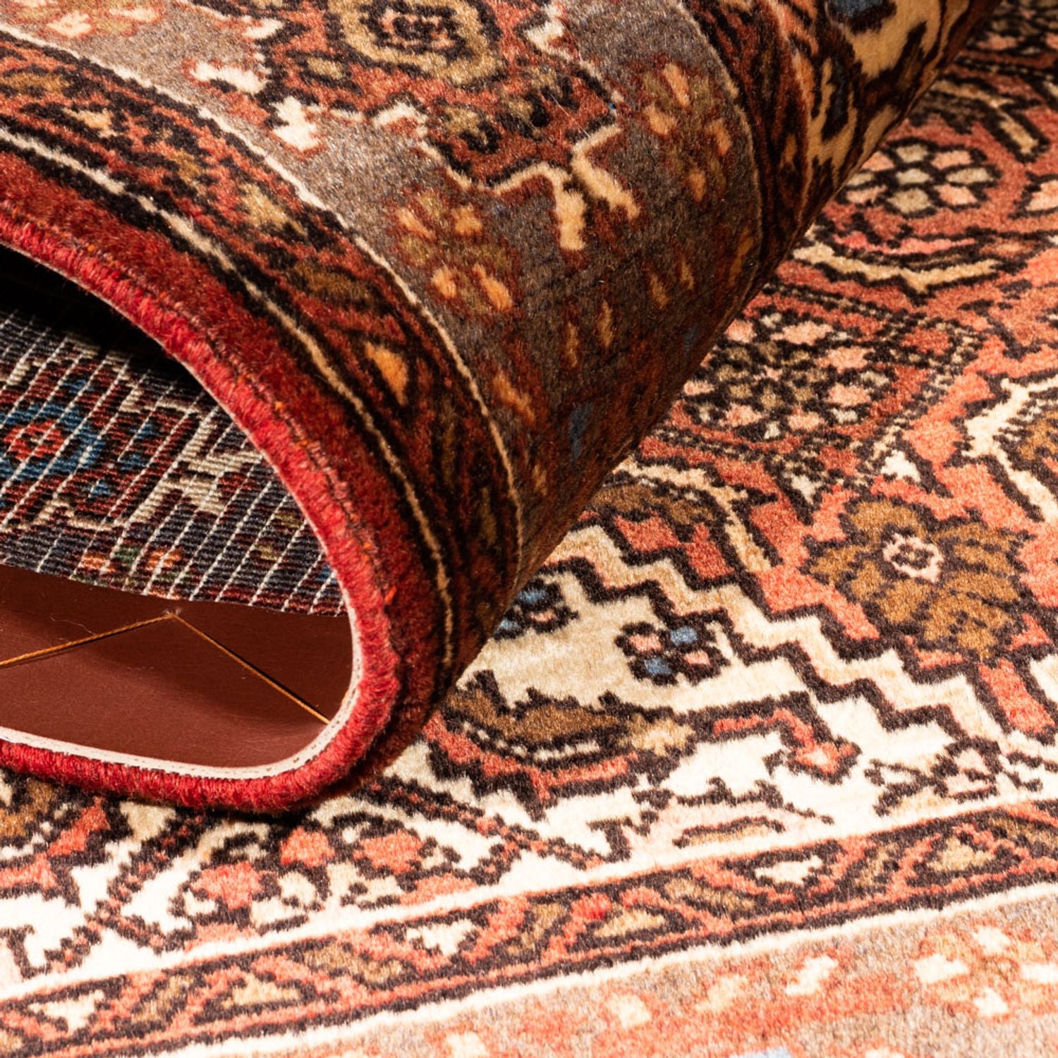 Persisk tæppe - Keshan - 148 x 100 cm - mørk beige