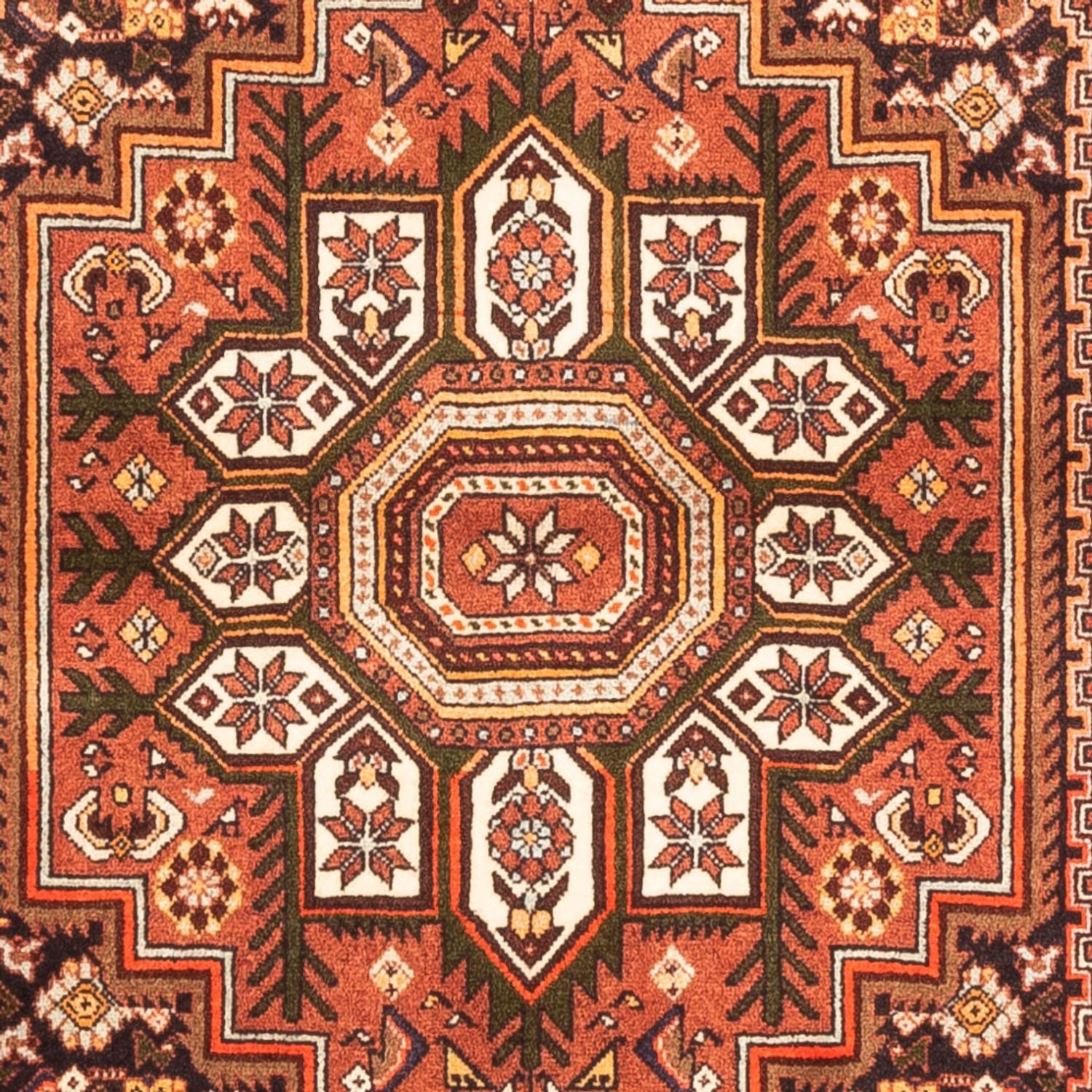 Persisk tæppe - Nomadisk - 152 x 100 cm - mørk beige