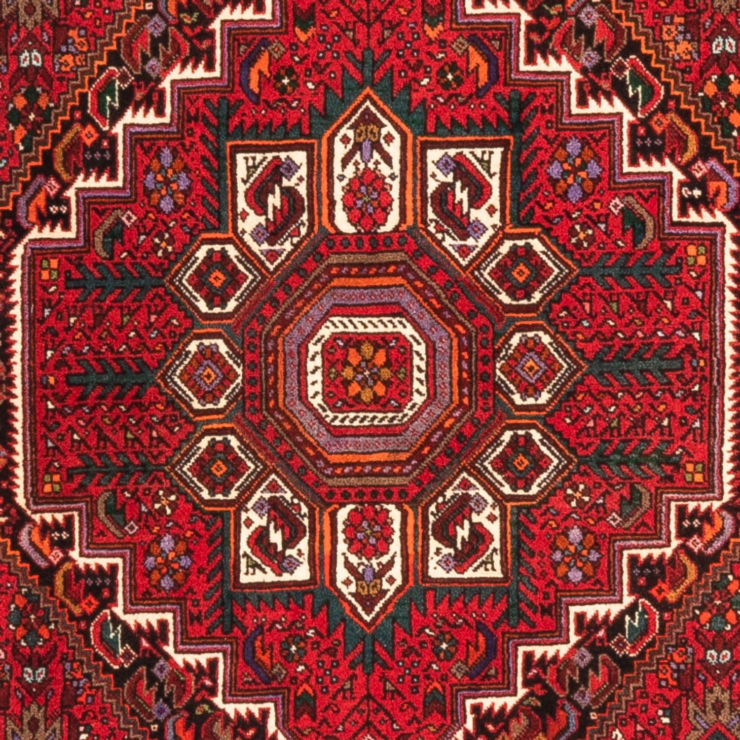 Persisk tæppe - Nomadisk - 150 x 105 cm - rød
