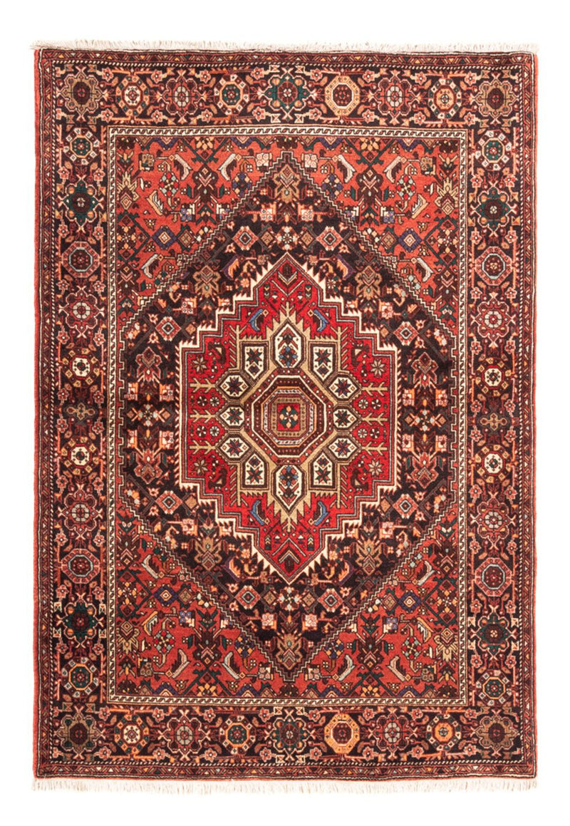Persisk tæppe - Nomadisk - 140 x 102 cm - mørkeblå