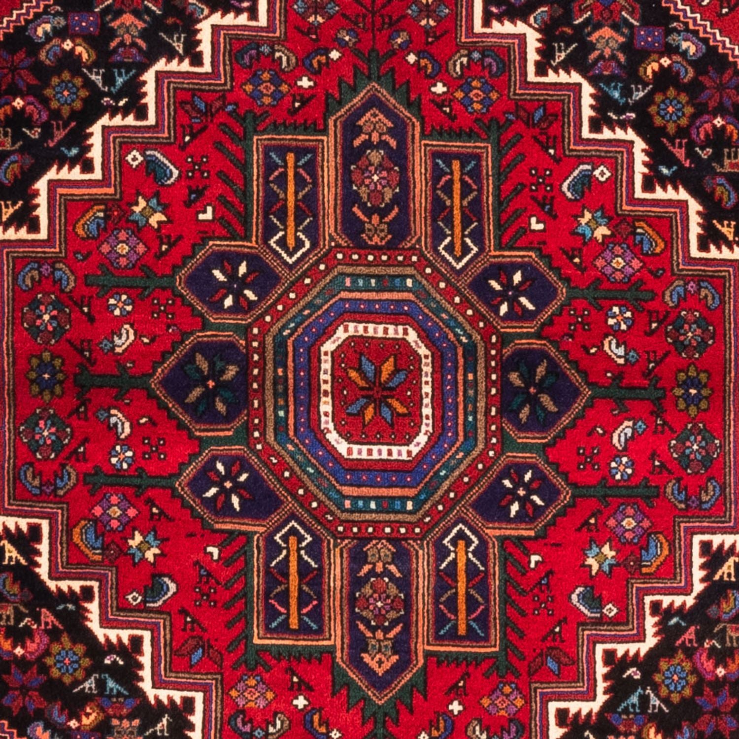 Persisk tæppe - Nomadisk - 145 x 101 cm - rød