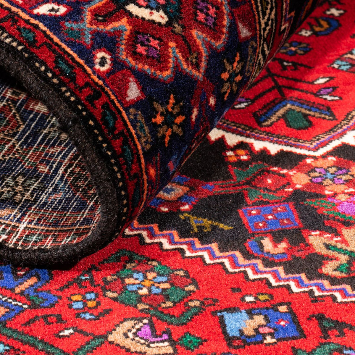 Persisk tæppe - Nomadisk - 145 x 101 cm - rød