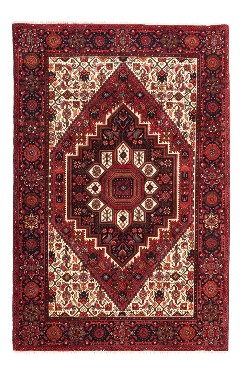 Persisk tæppe - Nomadisk - 153 x 103 cm - creme