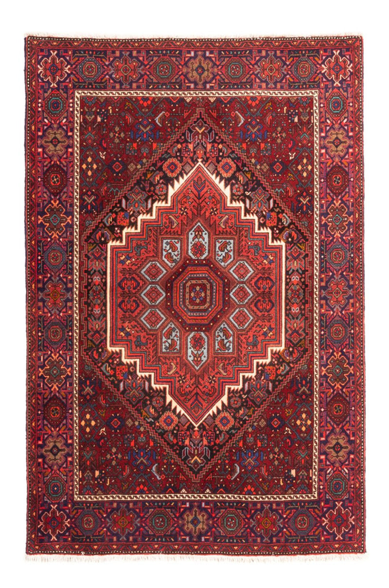 Persisk tæppe - Nomadisk - 153 x 101 cm - mørkerød