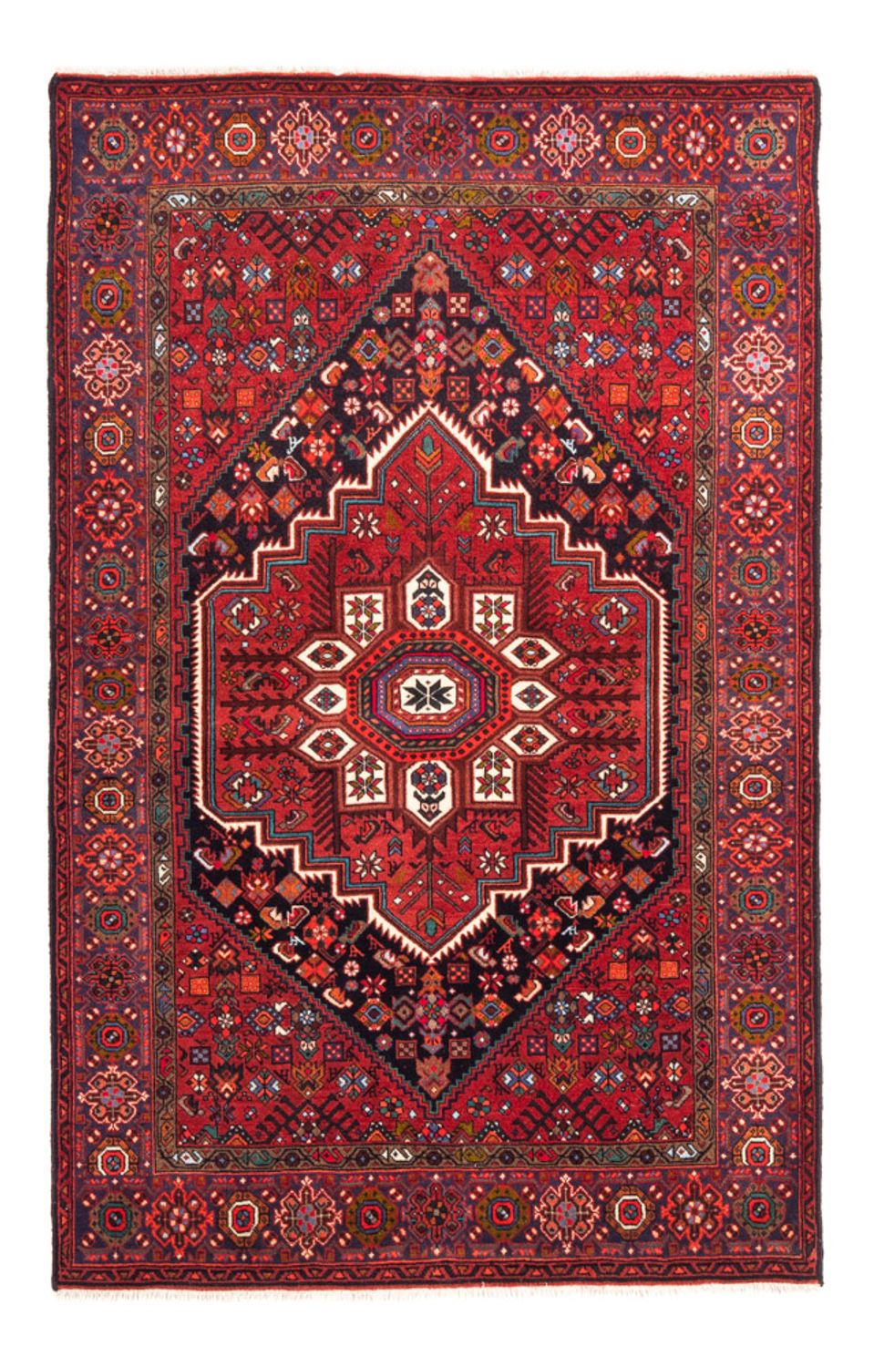 Persisk tæppe - Nomadisk - 159 x 110 cm - rød