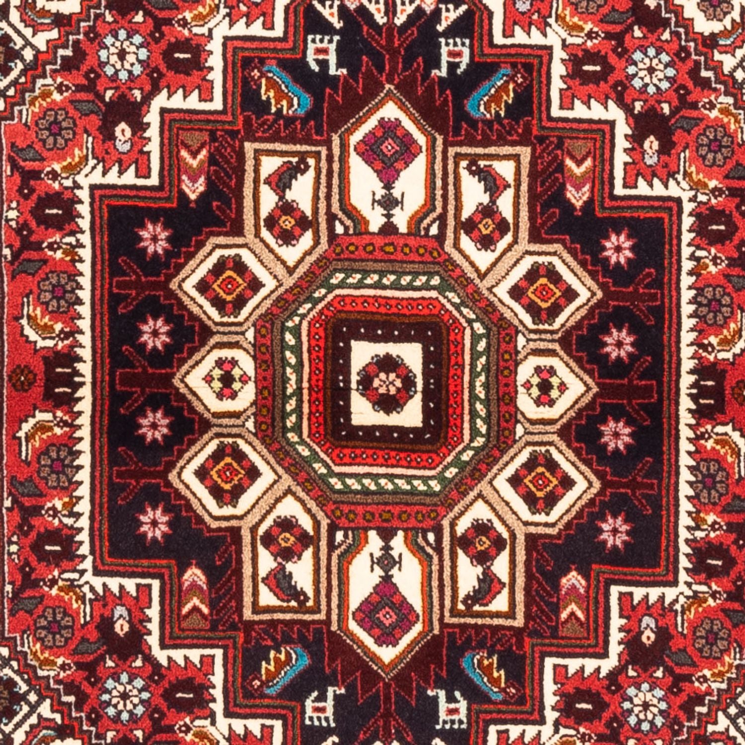 Persisk tæppe - Nomadisk - 151 x 103 cm - rød