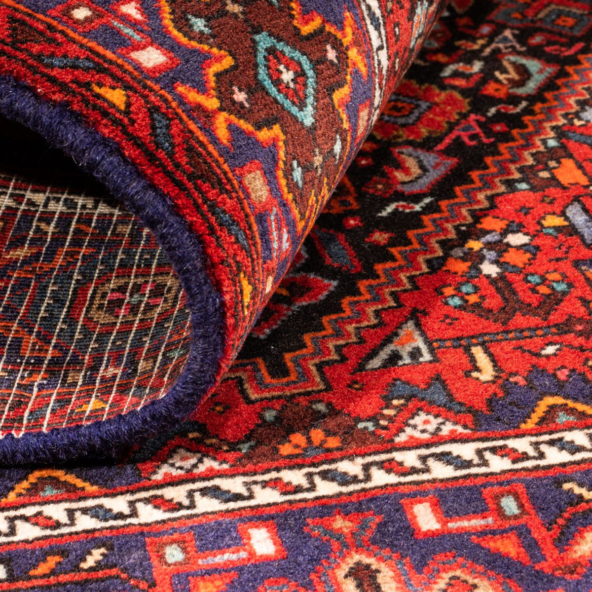 Persisk tæppe - Nomadisk - 150 x 101 cm - rød