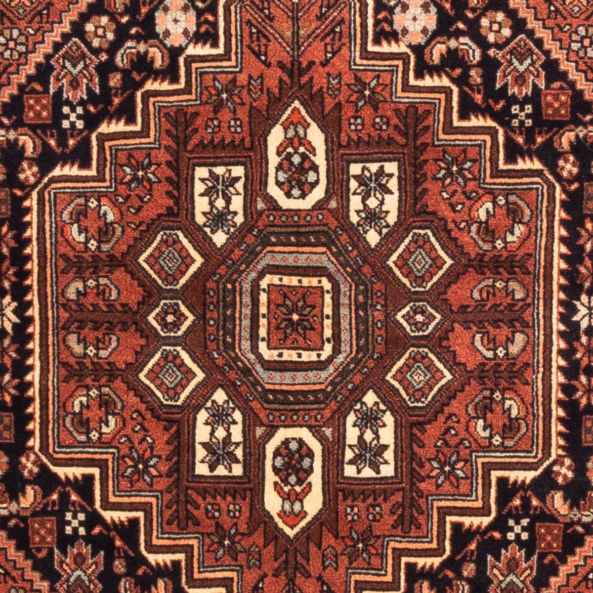 Persisk tæppe - Nomadisk - 138 x 94 cm - rust