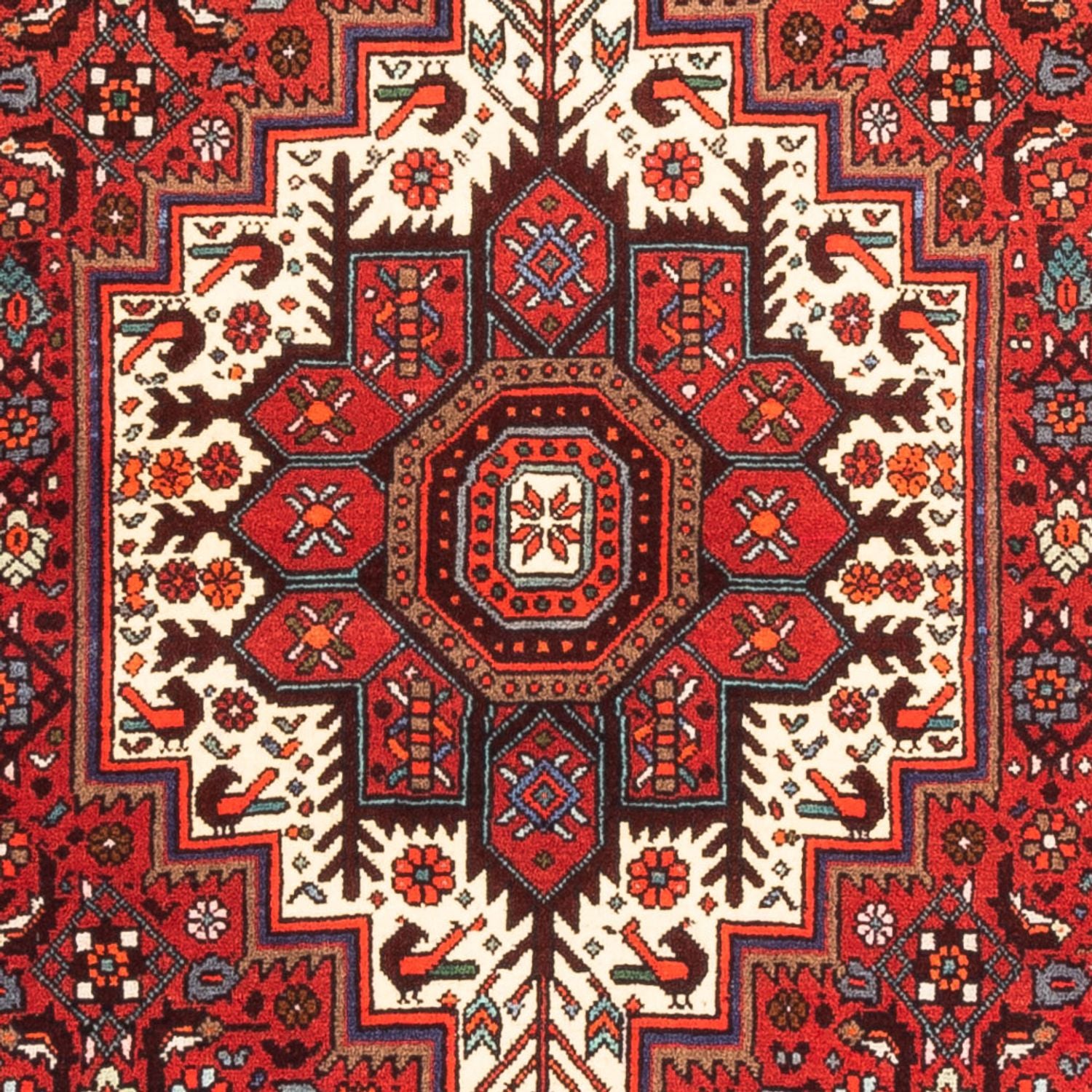 Persisk tæppe - Nomadisk - 160 x 100 cm - rød