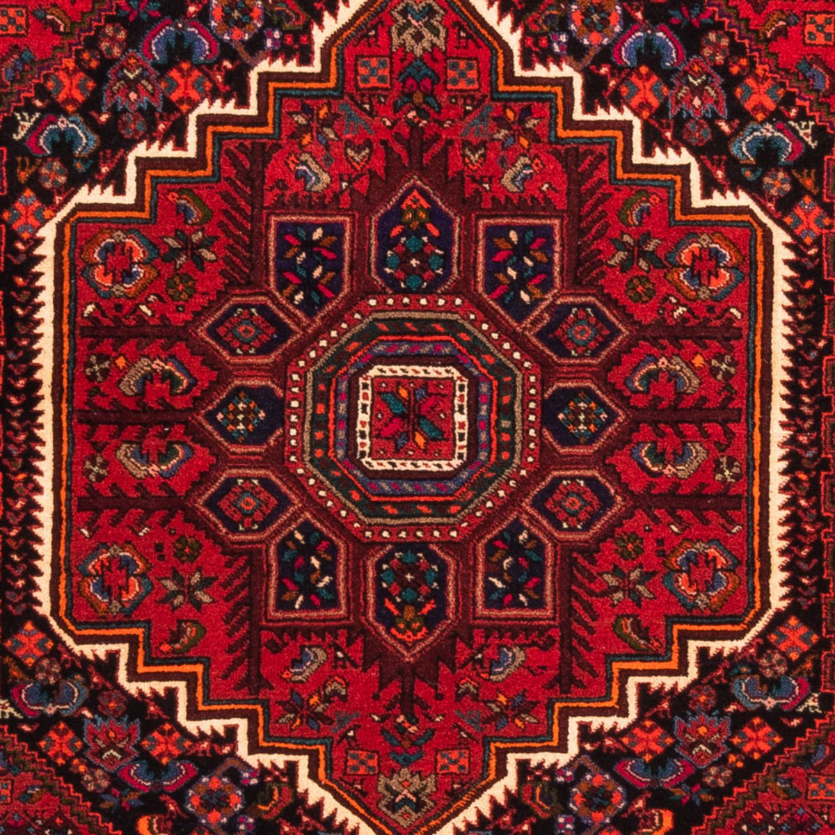 Persisk tæppe - Nomadisk - 155 x 101 cm - rød