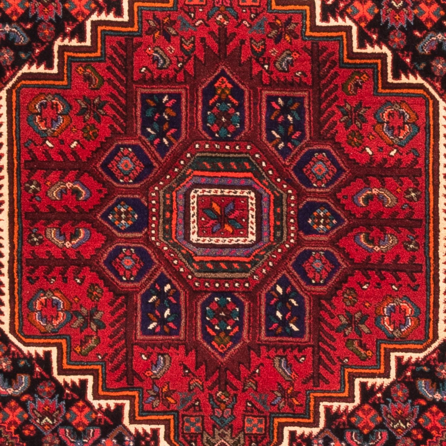 Persisk tæppe - Nomadisk - 155 x 97 cm - rød