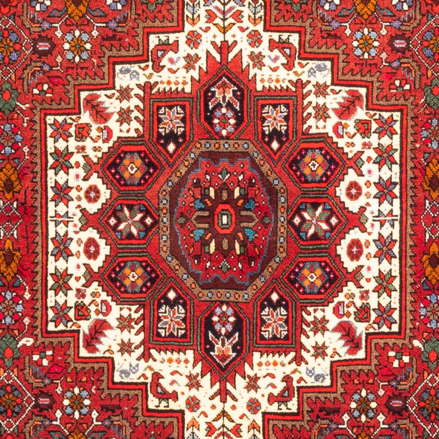 Persisk tæppe - Nomadisk - 147 x 103 cm - rød