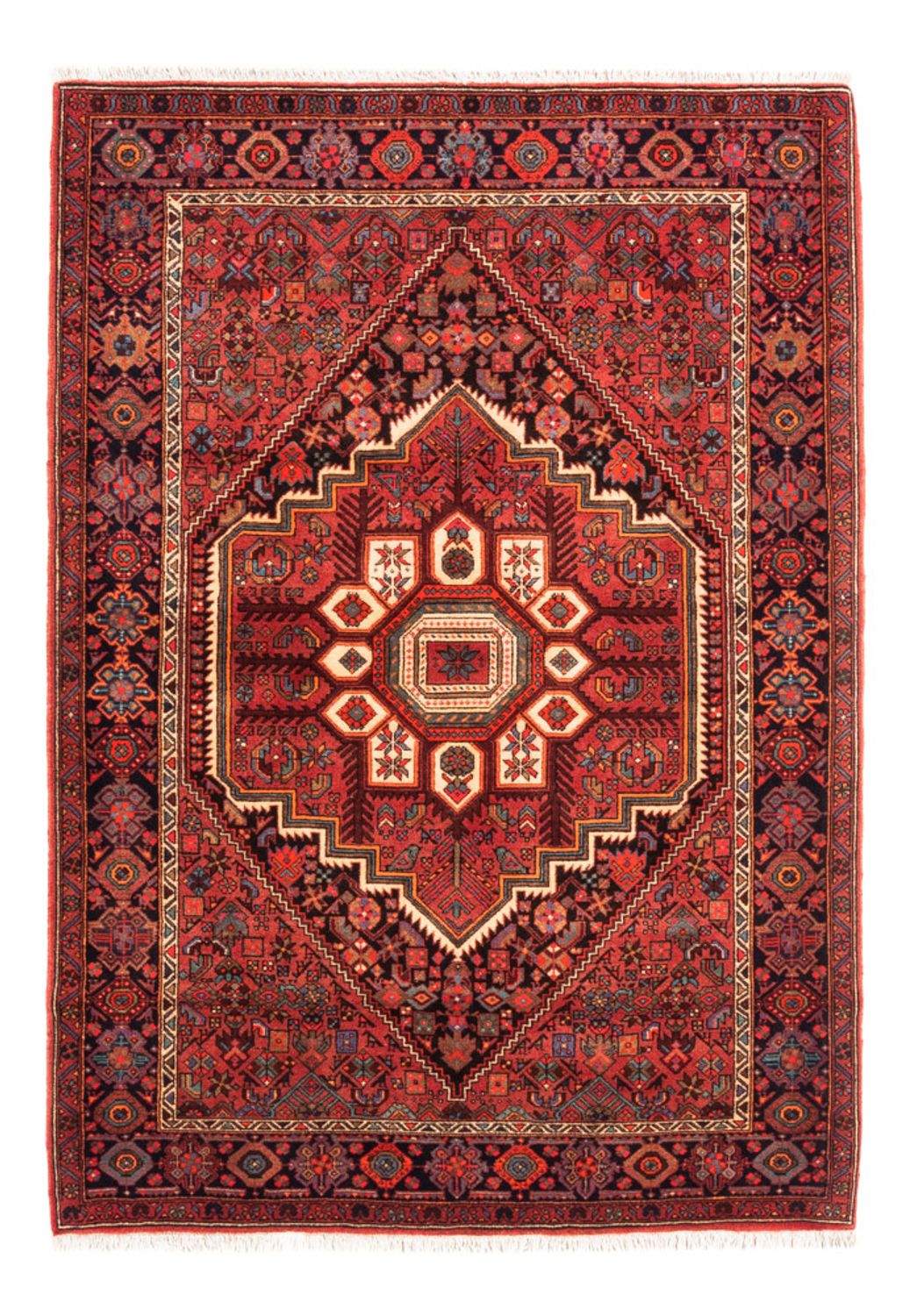 Persisk tæppe - Nomadisk - 146 x 104 cm - rød