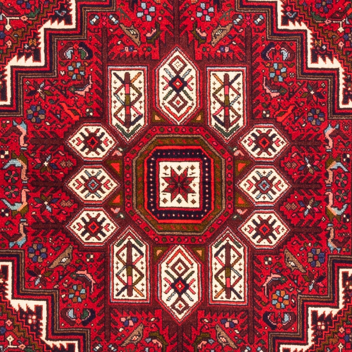 Persisk tæppe - Nomadisk - 145 x 100 cm - rød