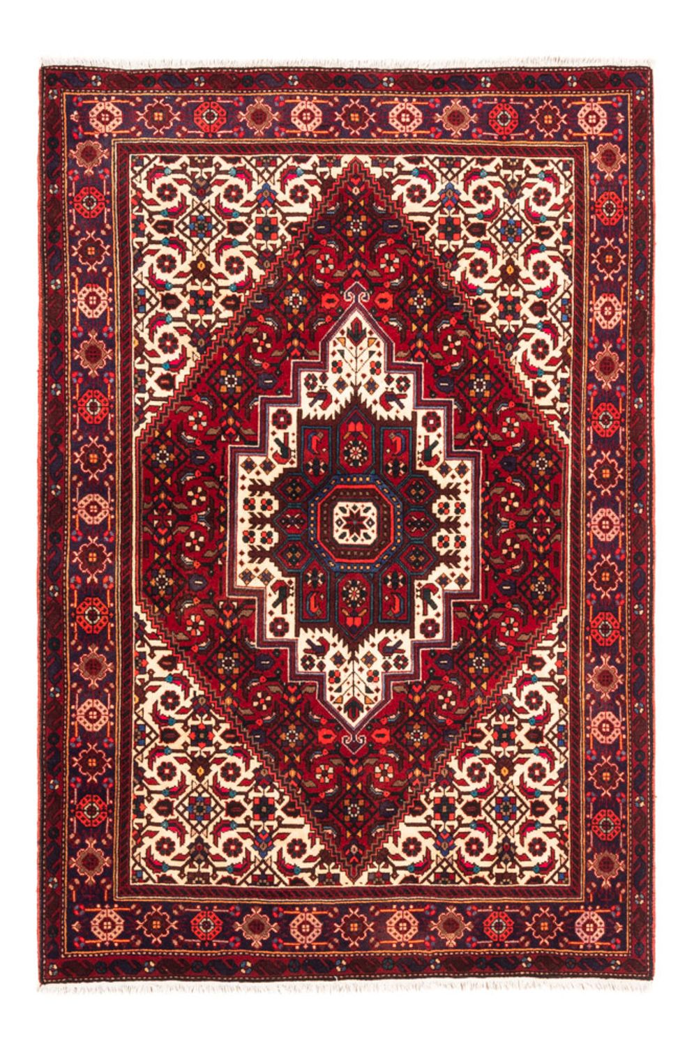 Persisk tæppe - Nomadisk - 146 x 102 cm - rød